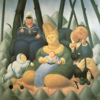 Botero, Fernando - Abstract oil painting.